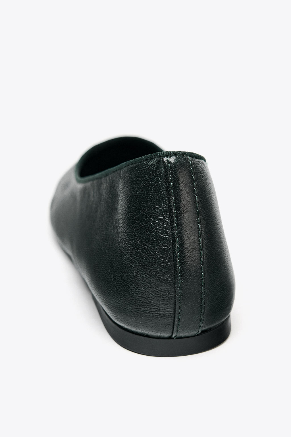 LEATHER BALLET FLATS - Zara фото 5