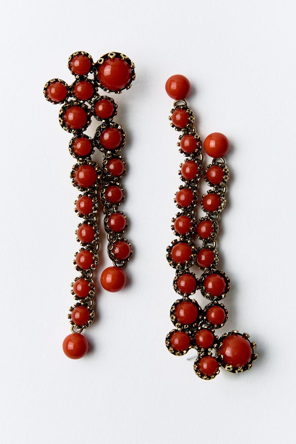 RESIN STONE EARRINGS - Zara фото 4