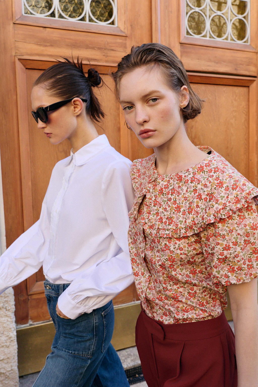 CAMISA CUELLO BOBO / Blanco - Zara фото 7