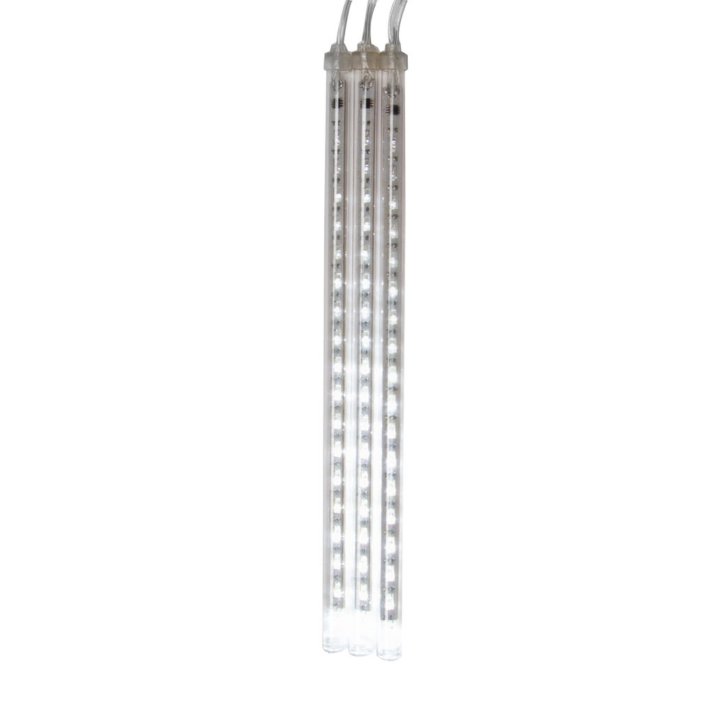 ULD-E2403-144/DTK WHITE IP44 METEOR Занавес светодиодный фигурный Падающие звезды, соединяемый, 2х0,3м. 8 подвесов. Белый свет. Провод прозрачный. TM Uniel. - Volpe фото 3