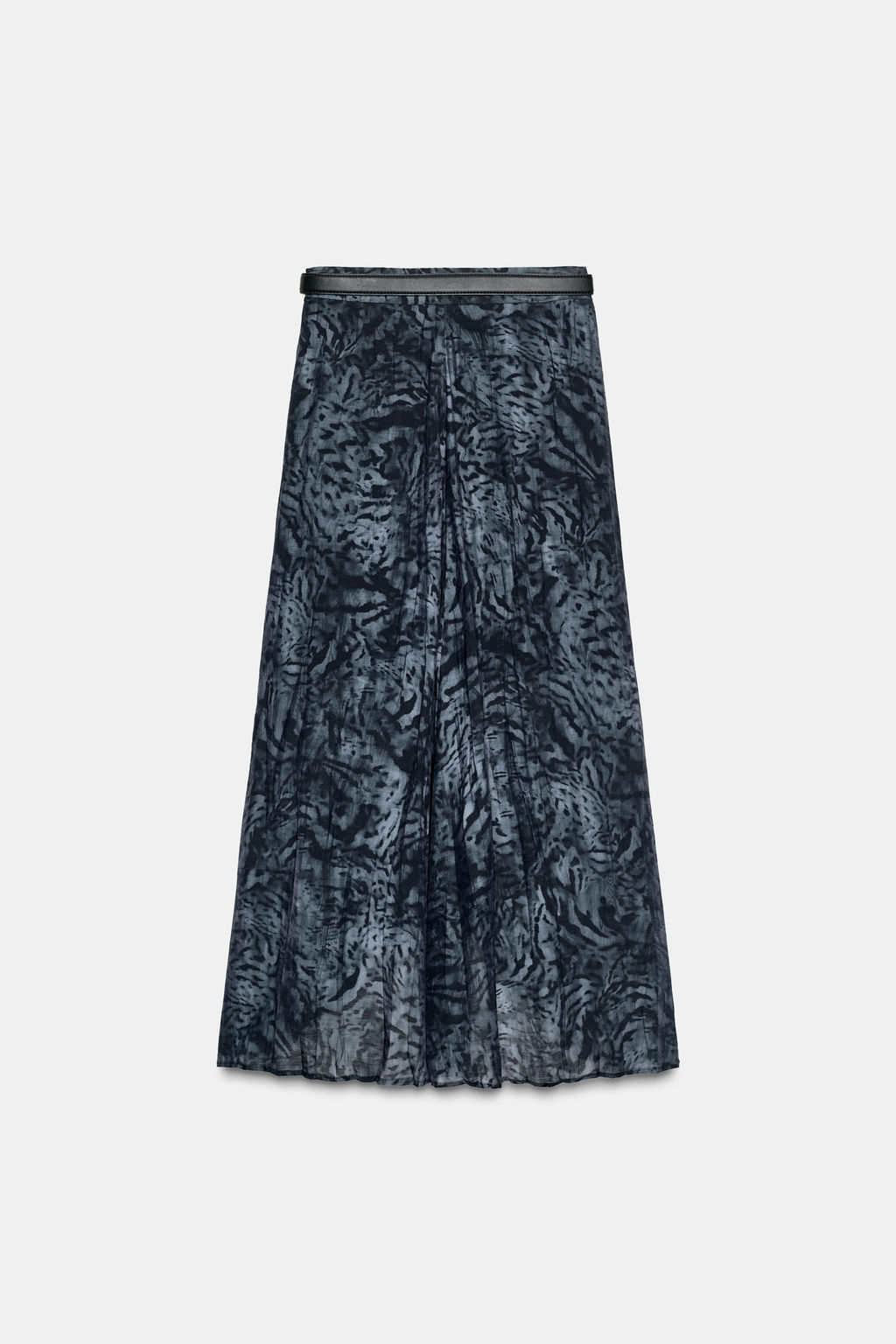 PRINTED MIDI SKIRT WITH BELT - Zara фото 6