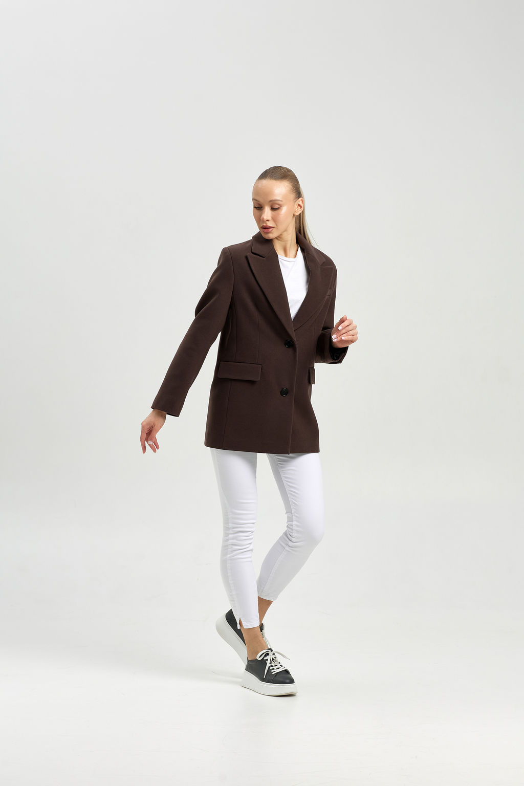 Пальто женское демисезонное 27100 черный - Kankan фото 20