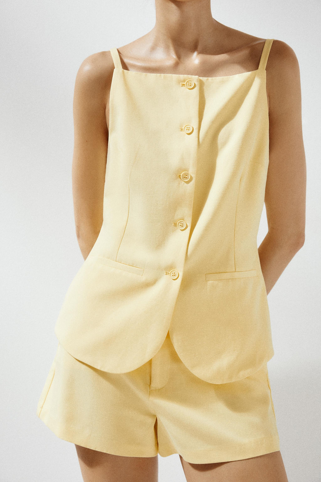 BUTTONED WAISTCOAT TOP - Zara фото 18