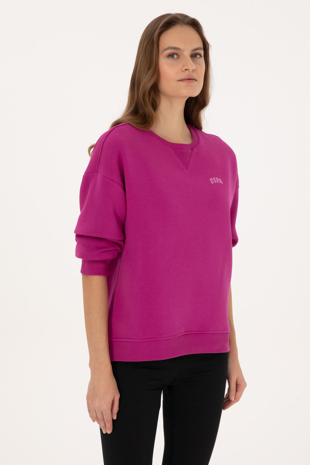 Kad_n Fu_ya _ardonlu Bisiklet Yaka Basic Sweatsh_rt