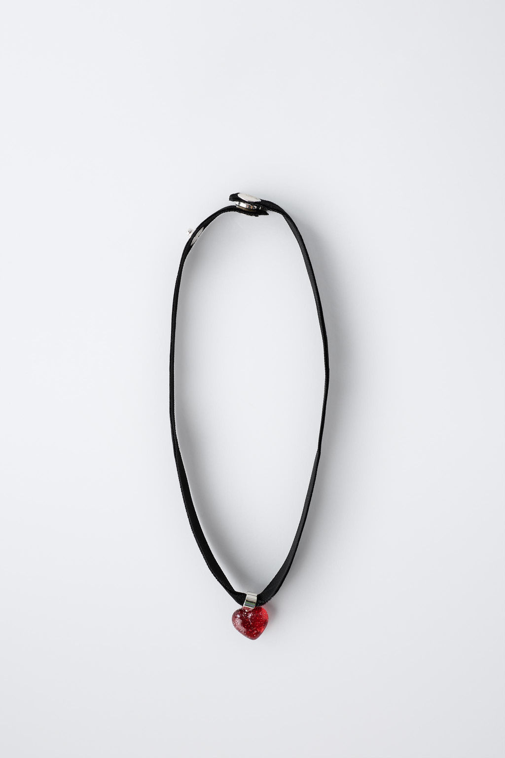FLOCKED HEART CHOKER - Zara фото 4