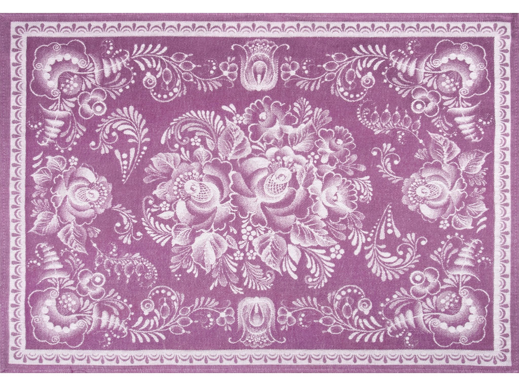 07с-39ЯК 50*70 Полотенце "Гжель" цв. св. фиолет