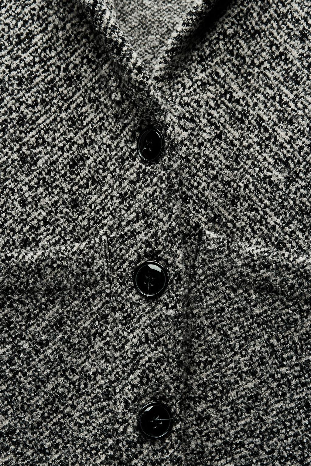 WRAP COLLAR KNIT COAT - Zara фото 10