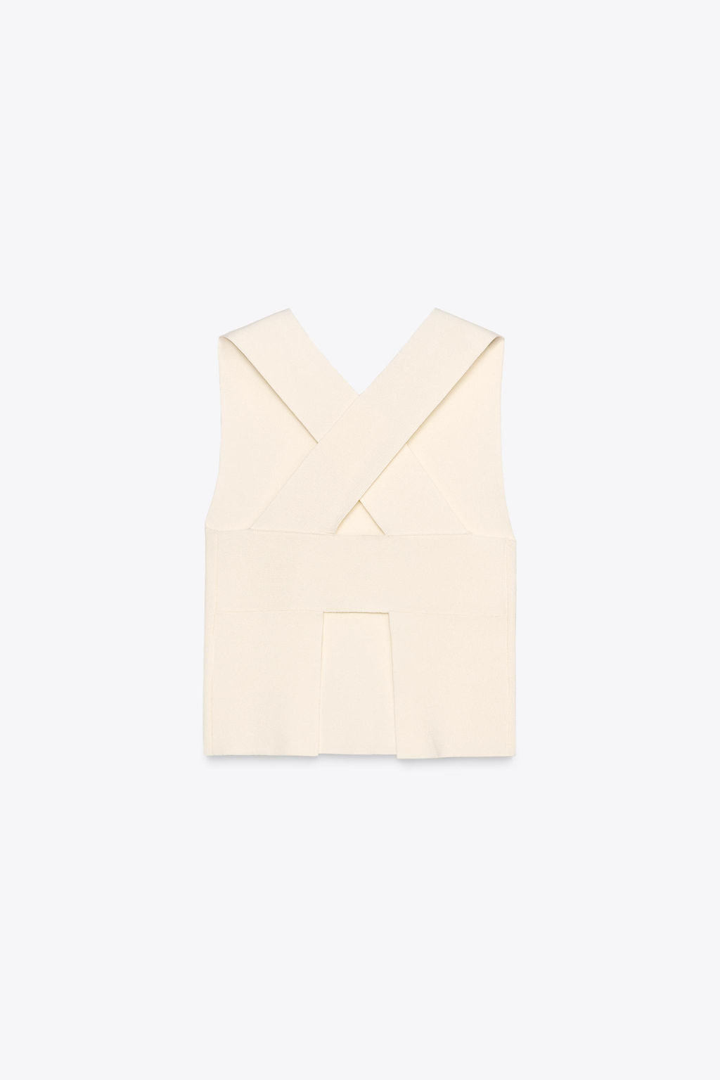 KNIT CUT-OUT BACK TOP - Zara фото 16