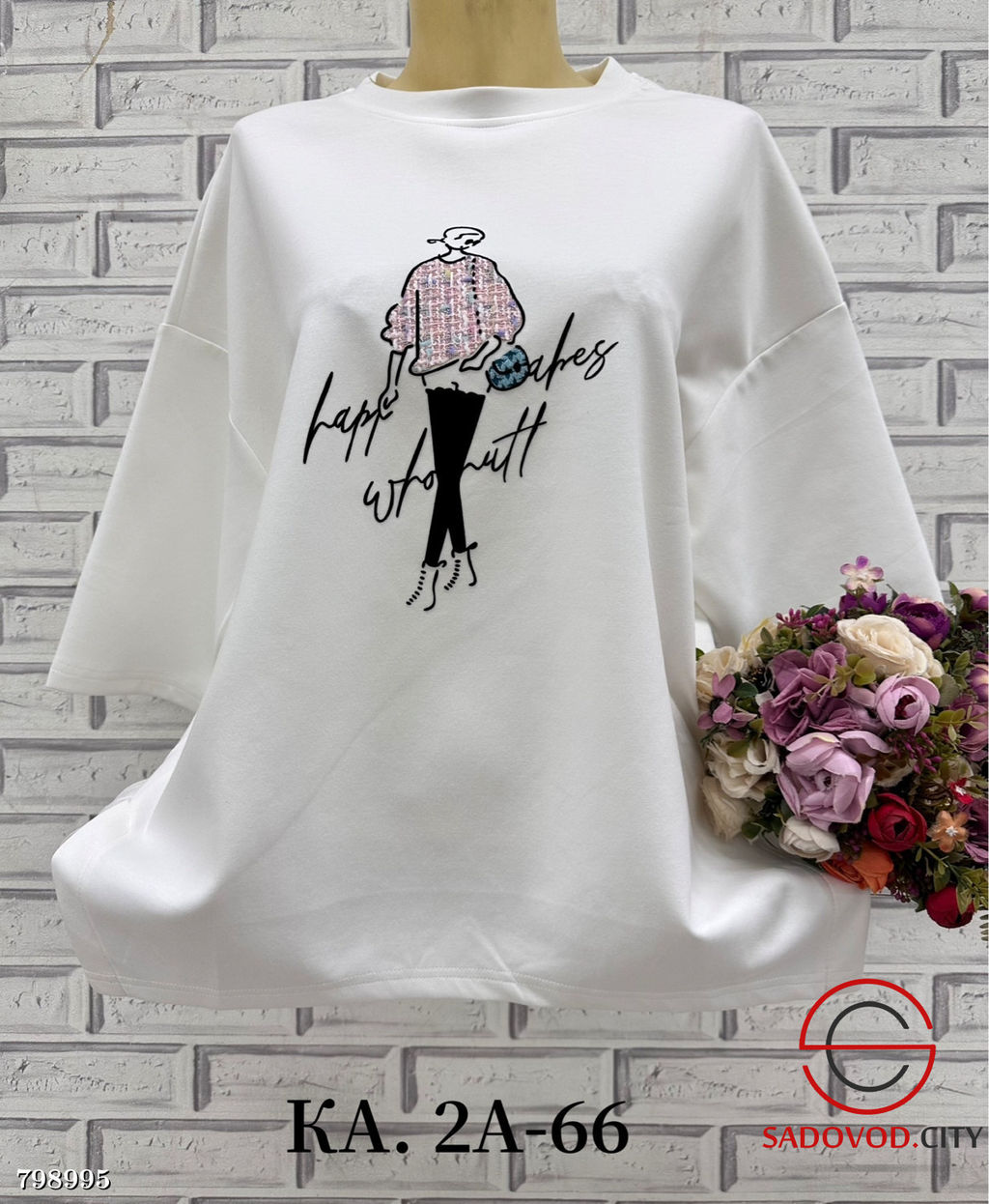 кофта женская с рисунком - Bruno фото 2