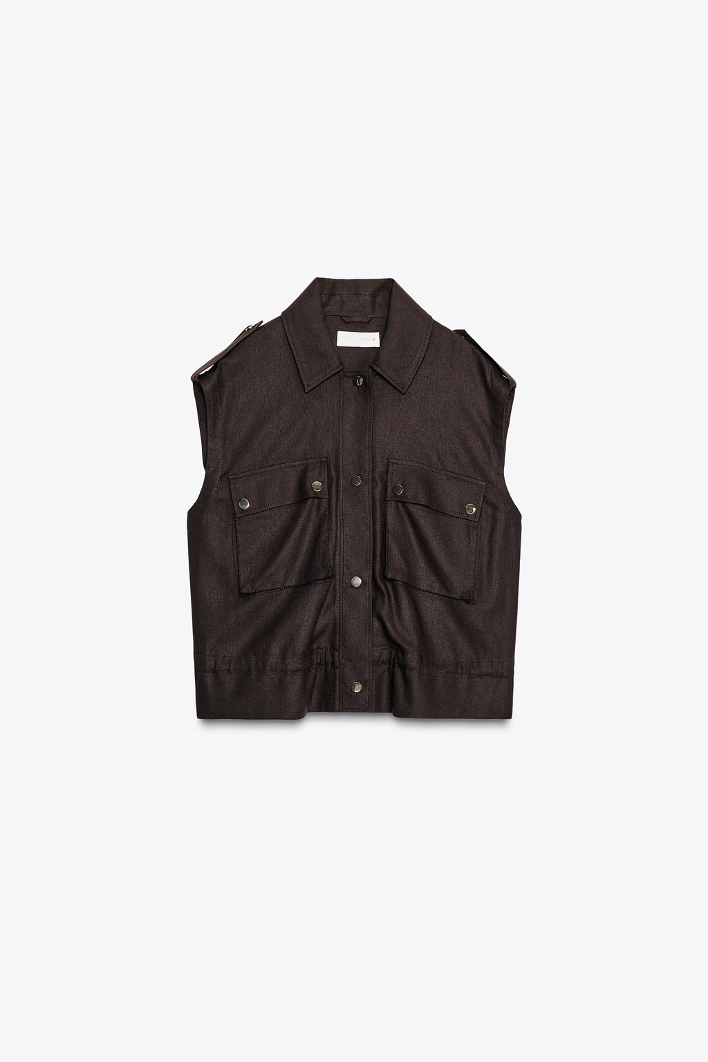 CARGO WAISTCOAT WITH LINEN