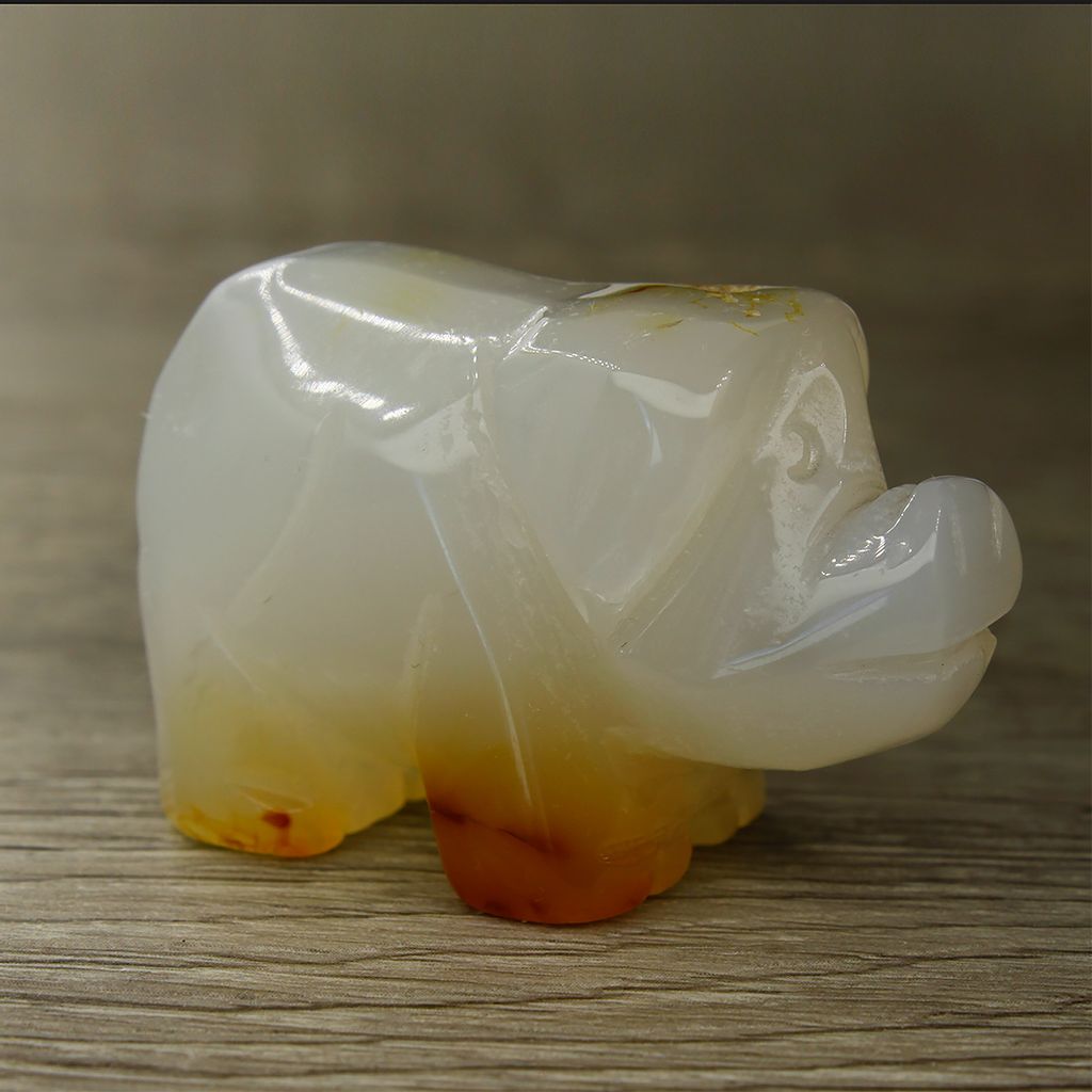 Фигурка поросенок 4,6см белый агат - Agat77 фото 2