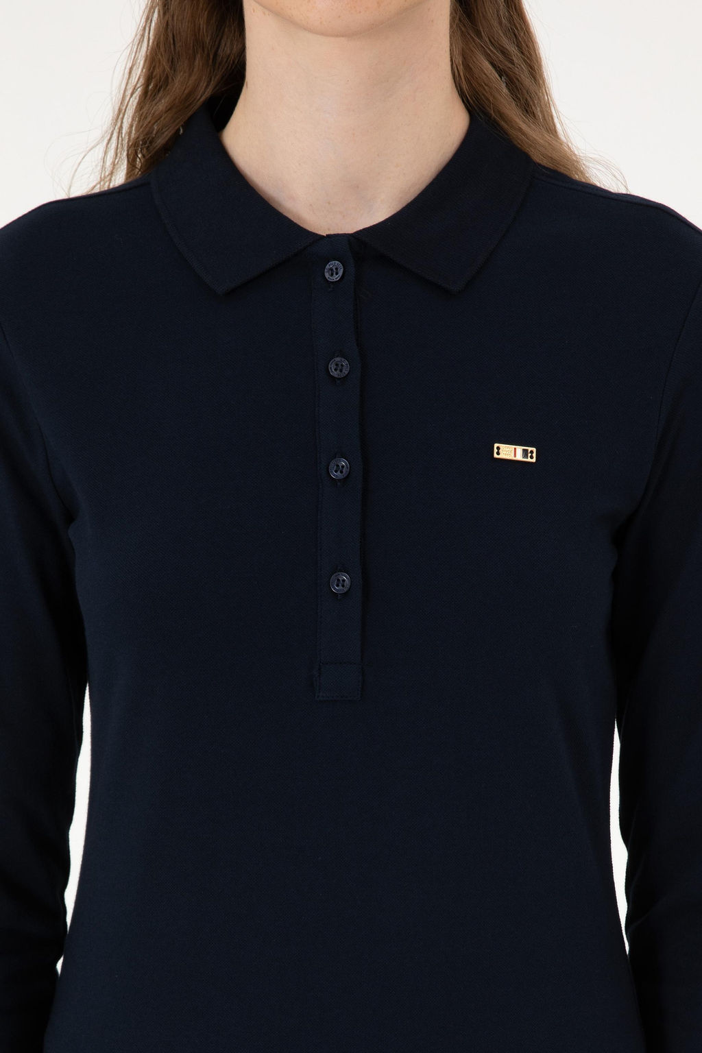 Kad_n Lacivert Basic Sweatshirt Sepette S_rpriz _ndirim - U.s. polo assn фото 6