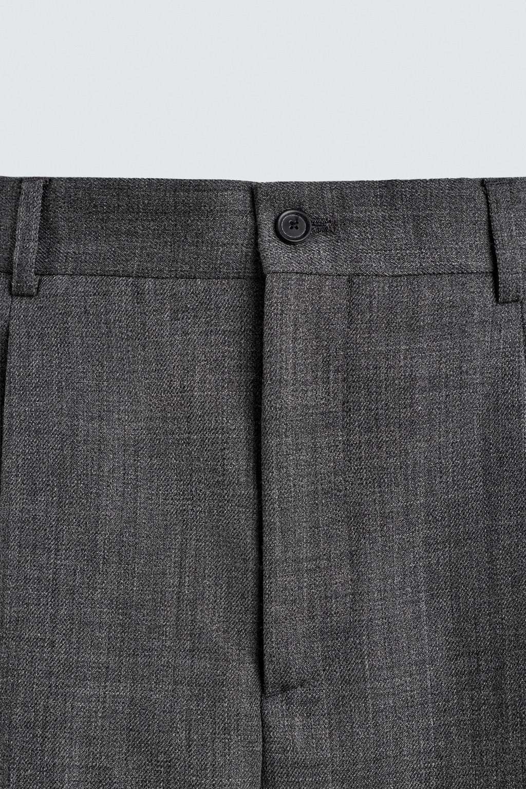 PANTAL?N REGULAR FIT 100% LANA / Gris - Zara фото 9