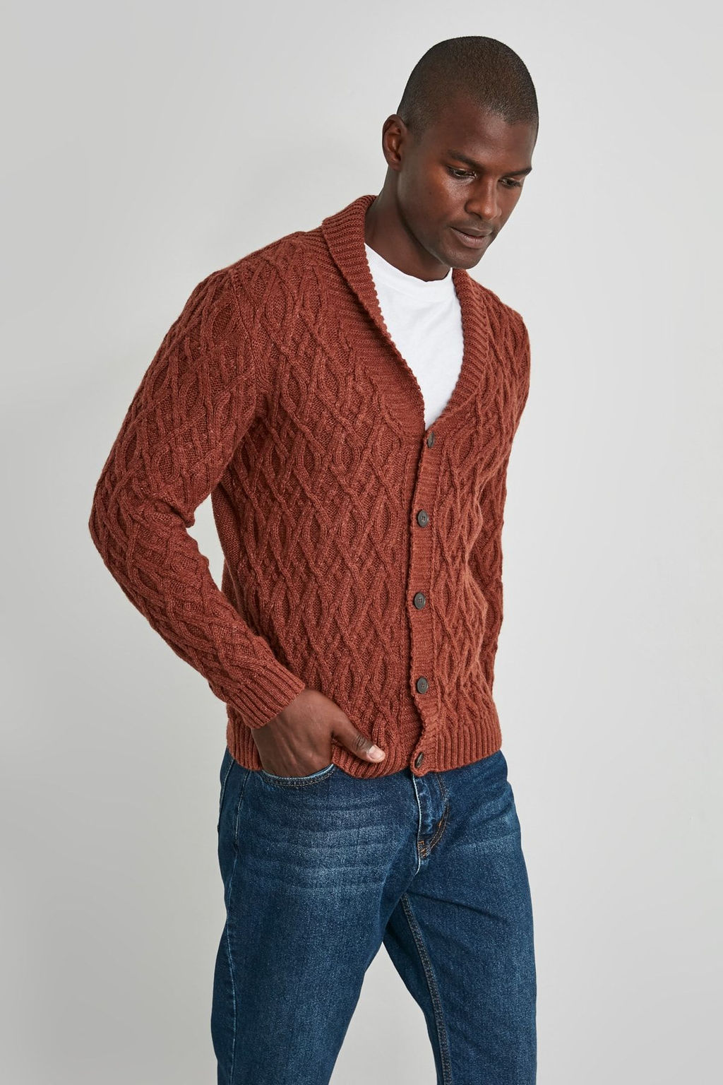 TRENDYOL MAN Siyah Erkek Sal Yaka Sac Orgu H?rka TMNAW21HI0320 - Trendyolmilla фото 2