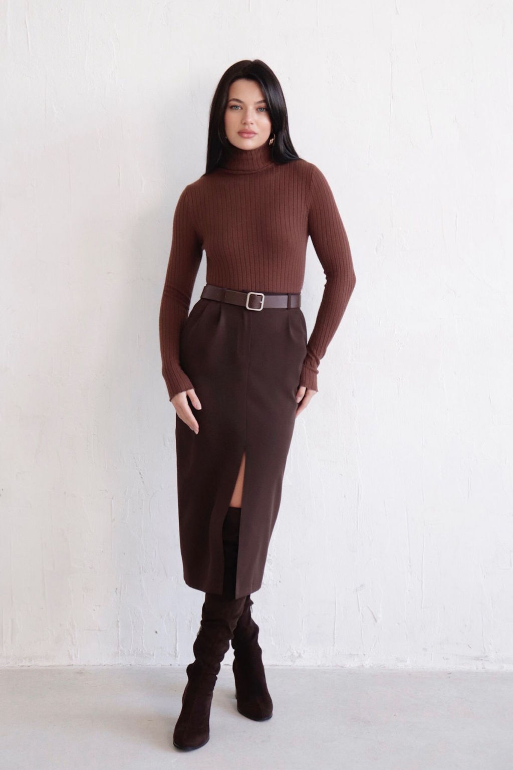 Юбка миди-макси с разрезом спереди - Martichelli фото 7