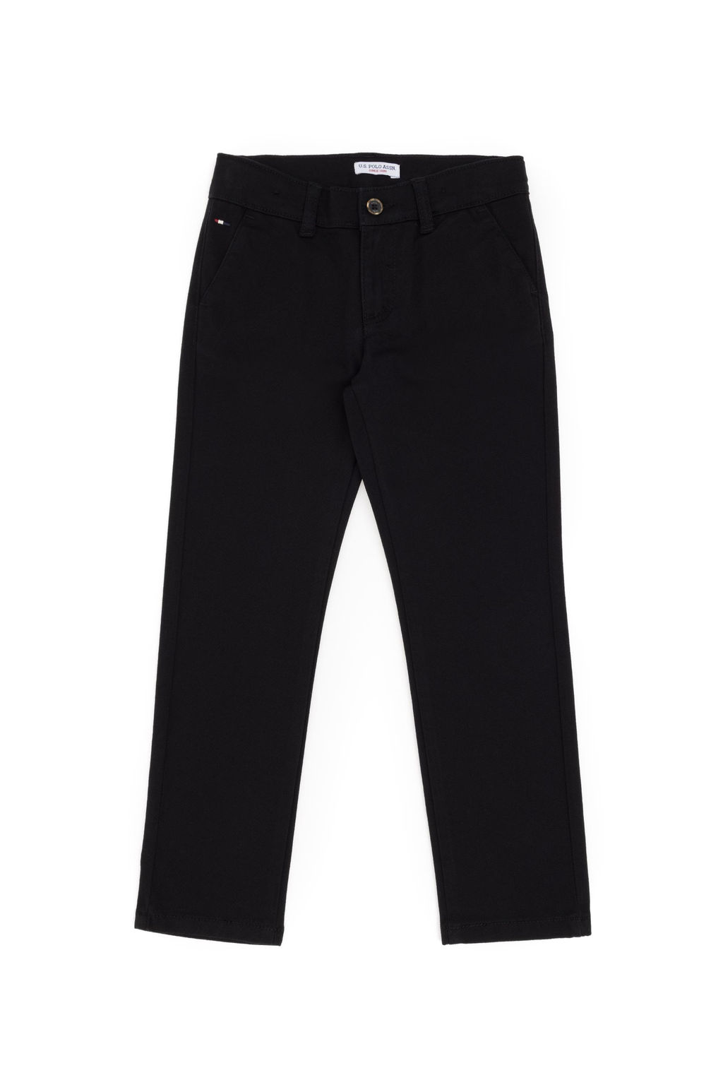 Черные брюки из плотной ткани для мальчика - U.s. polo assn фото 2