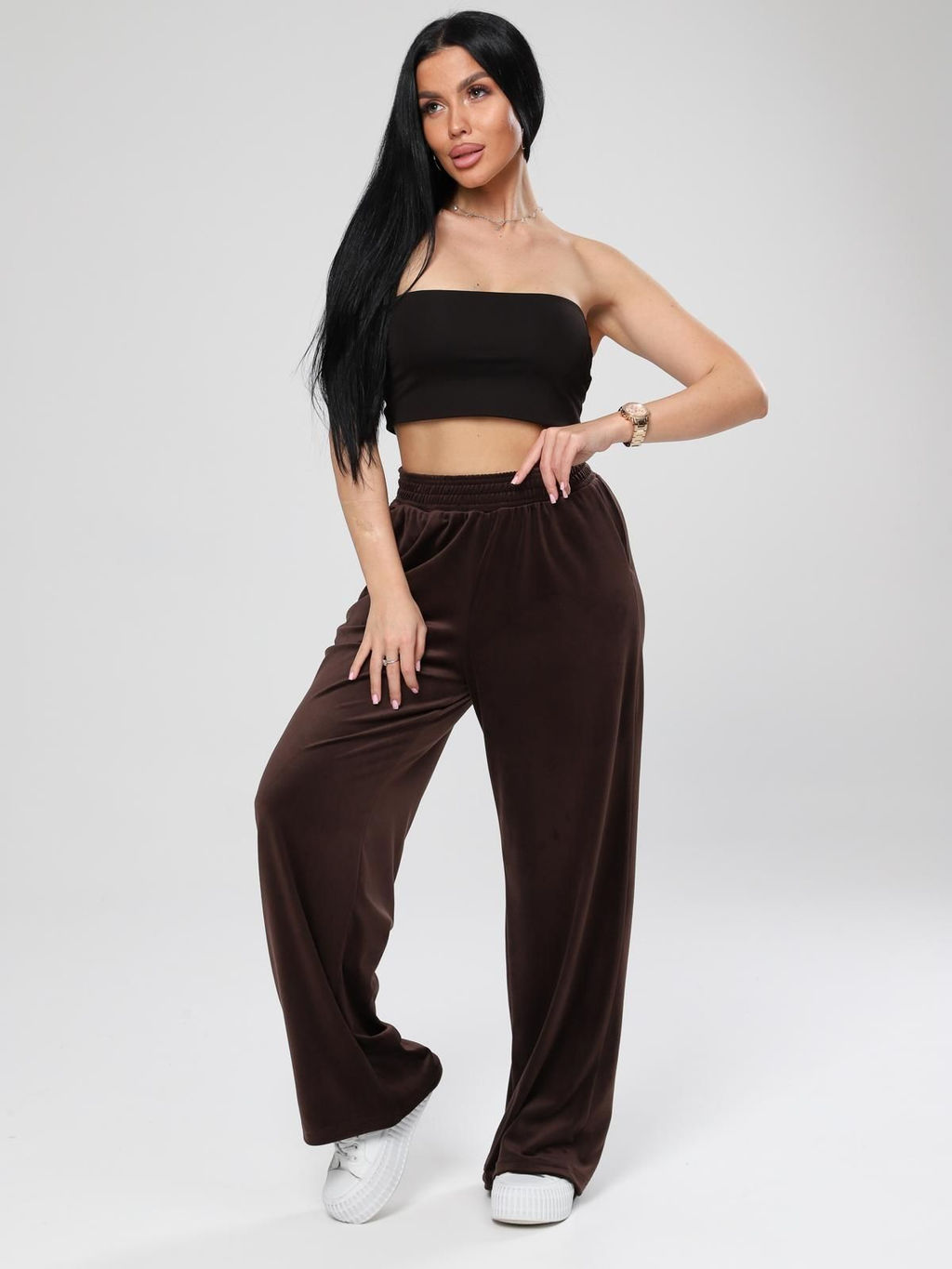 IV-CAPRIZ Марлена - брюки из велюра с лайкрой  фото 39