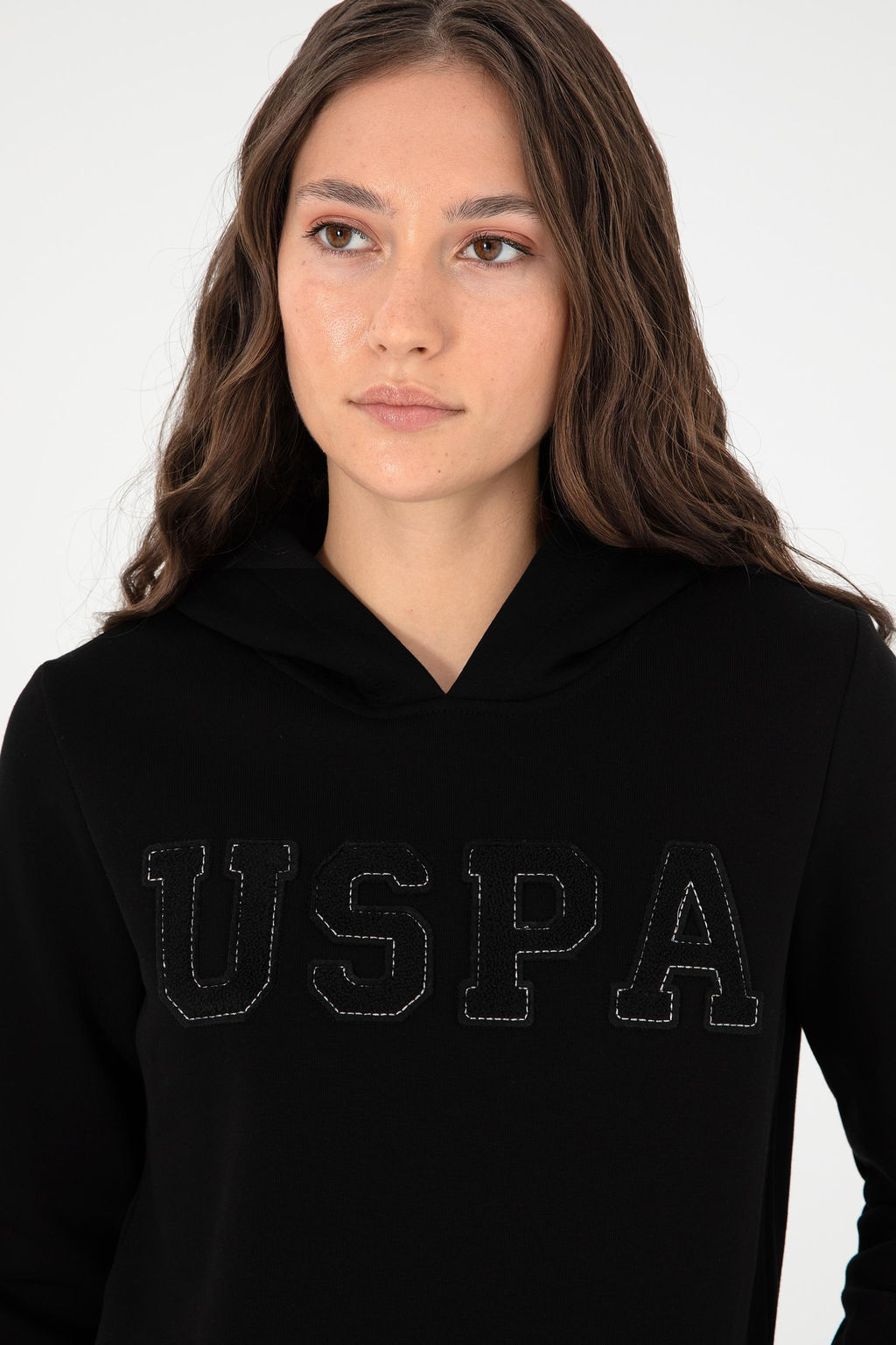 Женский черный базовый свитшот - U.s. polo assn фото 2