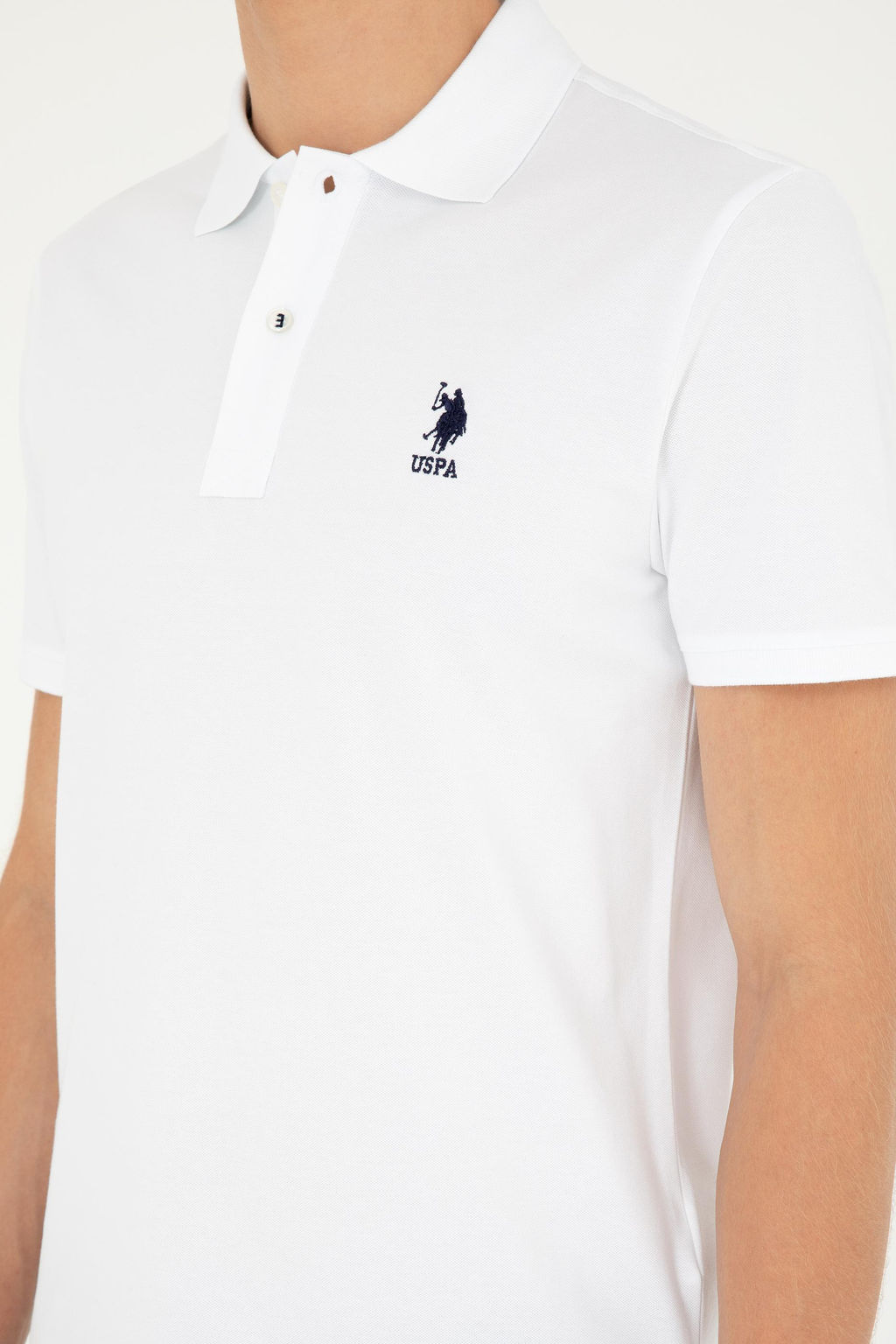 Мужская белая базовая футболка Неожиданная скидка в корзине - U.s. polo assn фото 14