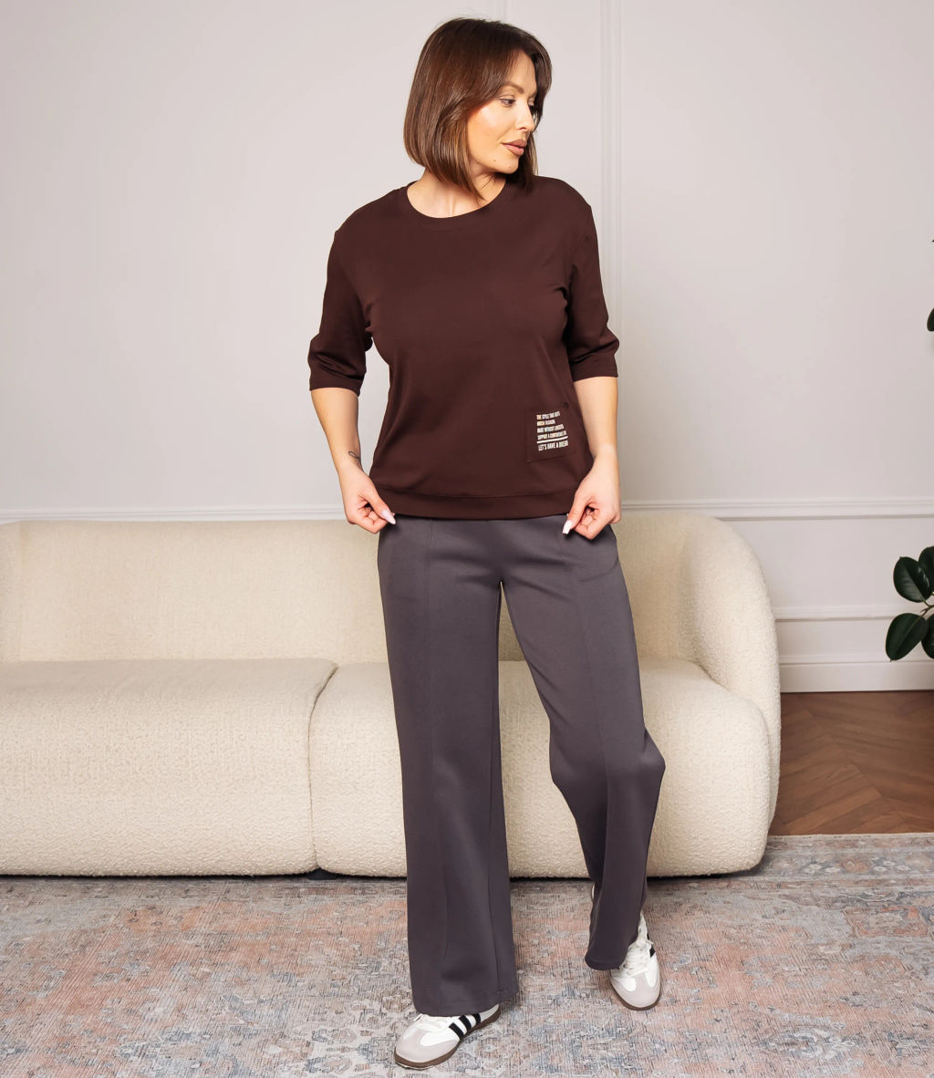 Футболка #КТ0467-55, шоколадный