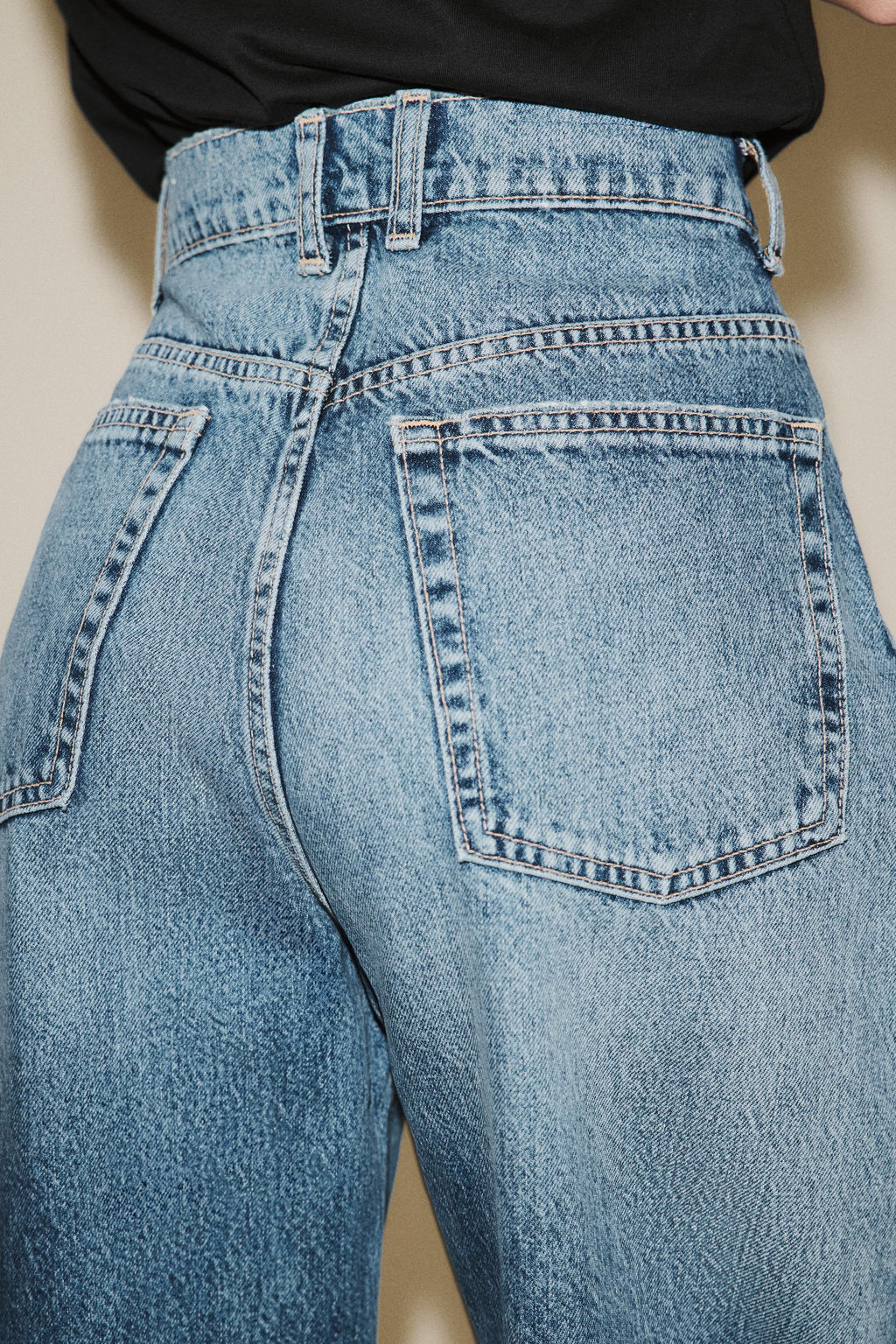 HIGH-WAIST TRF BARREL JEANS - Zara фото 7