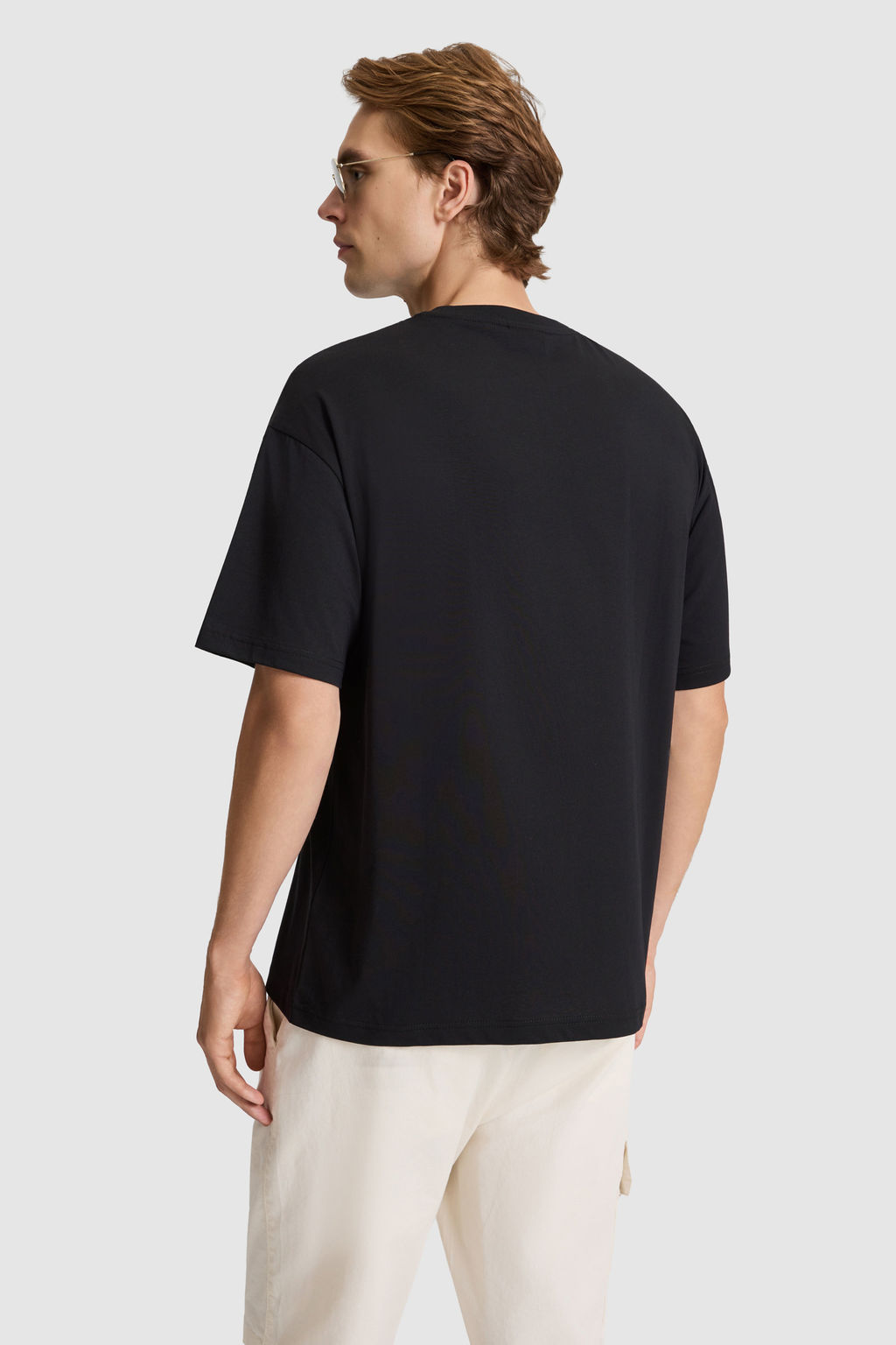 Erkek Siyah Oversize Fit Bisiklet Yaka Ti__rt - U.s. polo assn фото 5