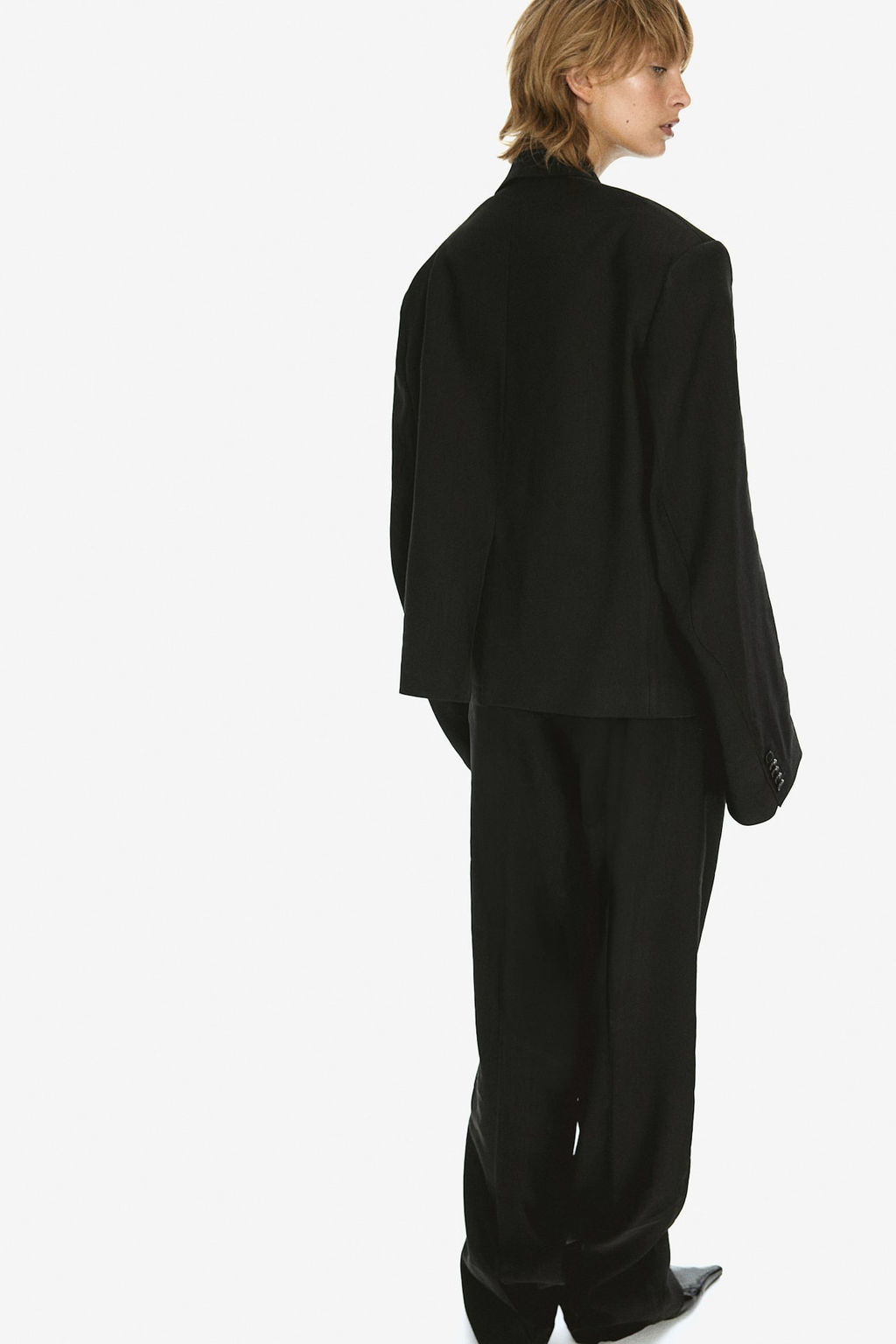 Pantalon sastre en mezcla de lino - H&m фото 3