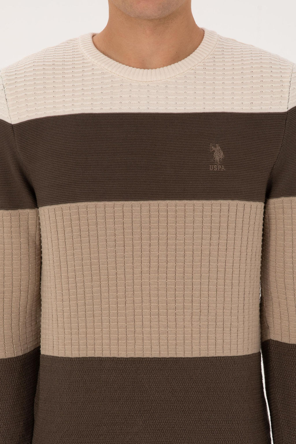 Erkek Regular Fit Bisiklet Yaka Vizon Sweatshirt - U.s. polo assn фото 6
