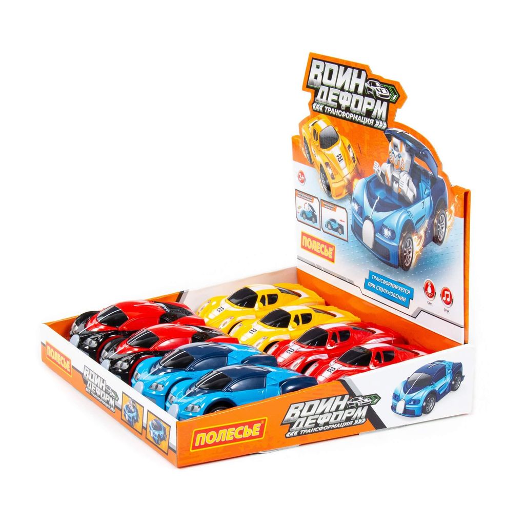 Воин ДЕФОРМ, автомобиль инерционный (со светом и звуком) (дисплей) - Полесье фото 3