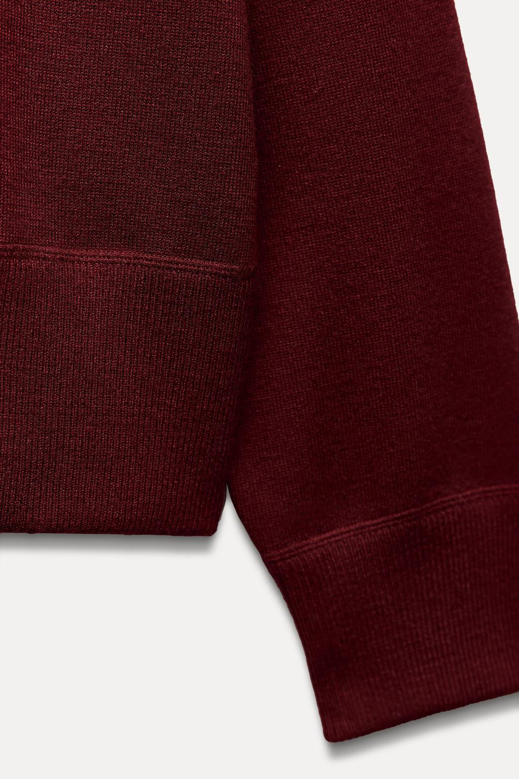 BASIC PLAIN KNIT SWEATSHIRT - Zara фото 18
