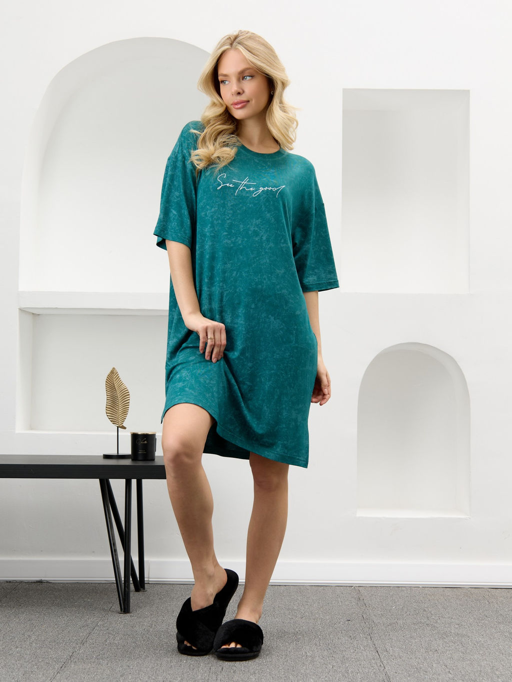 Туника Миэла-1 из вискозы с эффектом варенка VIOTEX - Виотекс фото 2