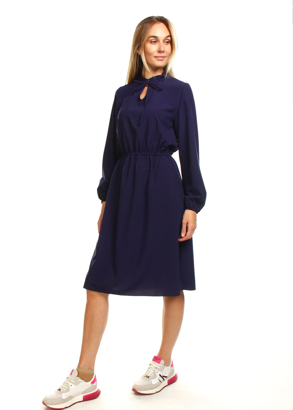 ПЛАТЬЕ ПЛ535 В МЕЛКИЙ ГОРОШЕК Ткань софт - Assana фото 2