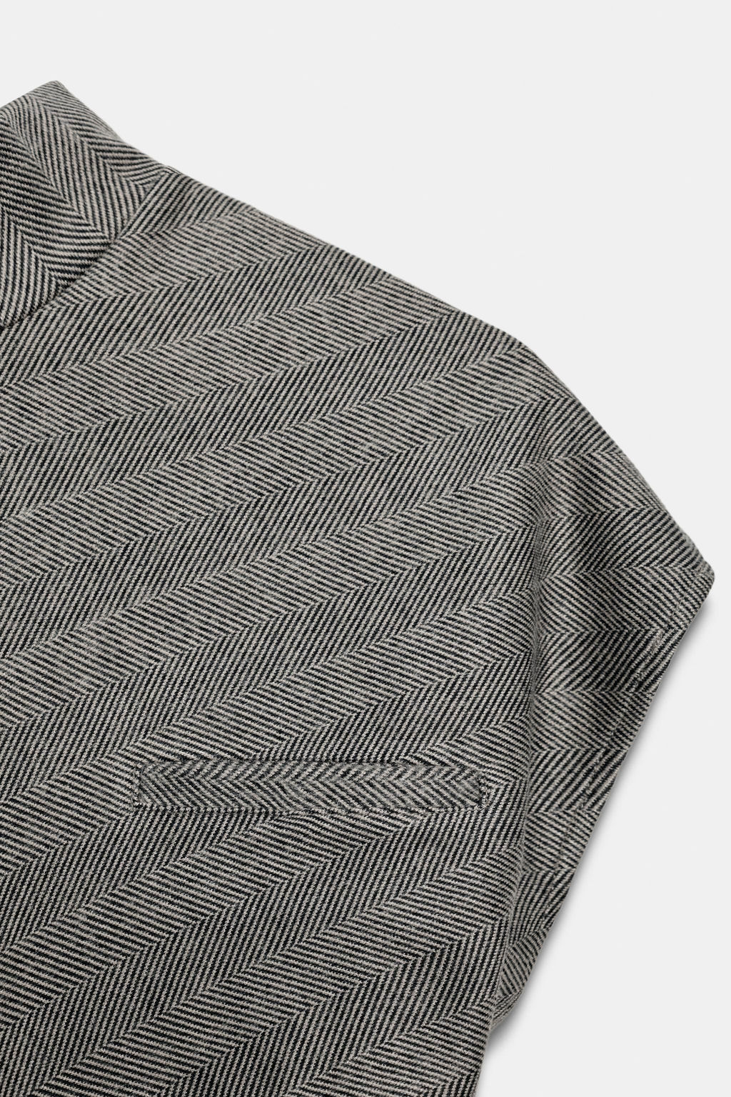 HERRINGBONE MIDI DRESS - Zara фото 11