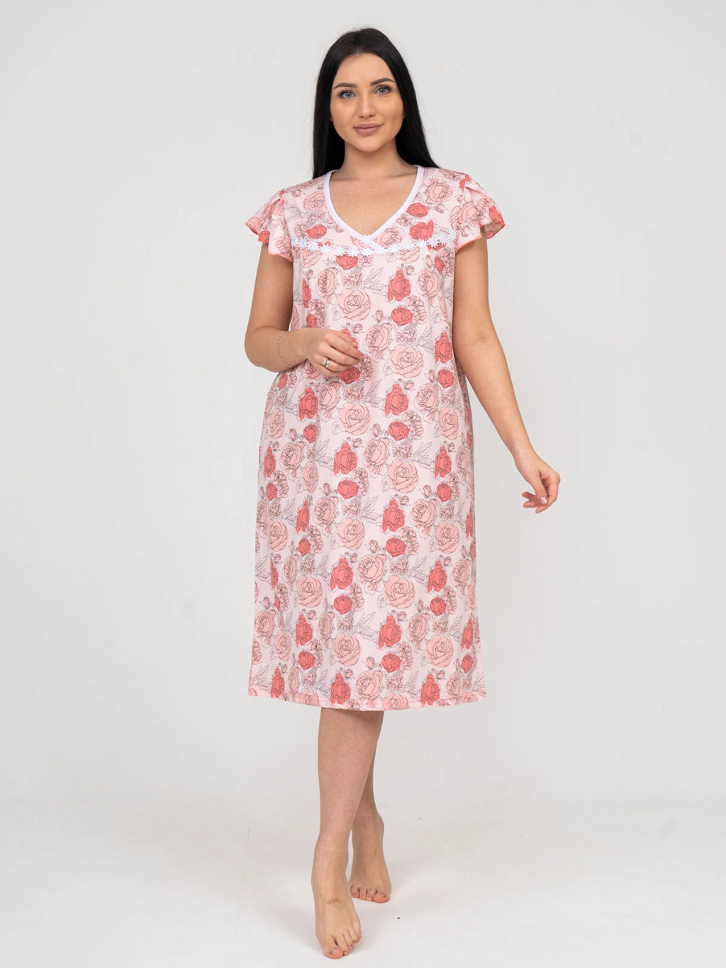 Ночная сорочка женская, цвет оранжевый