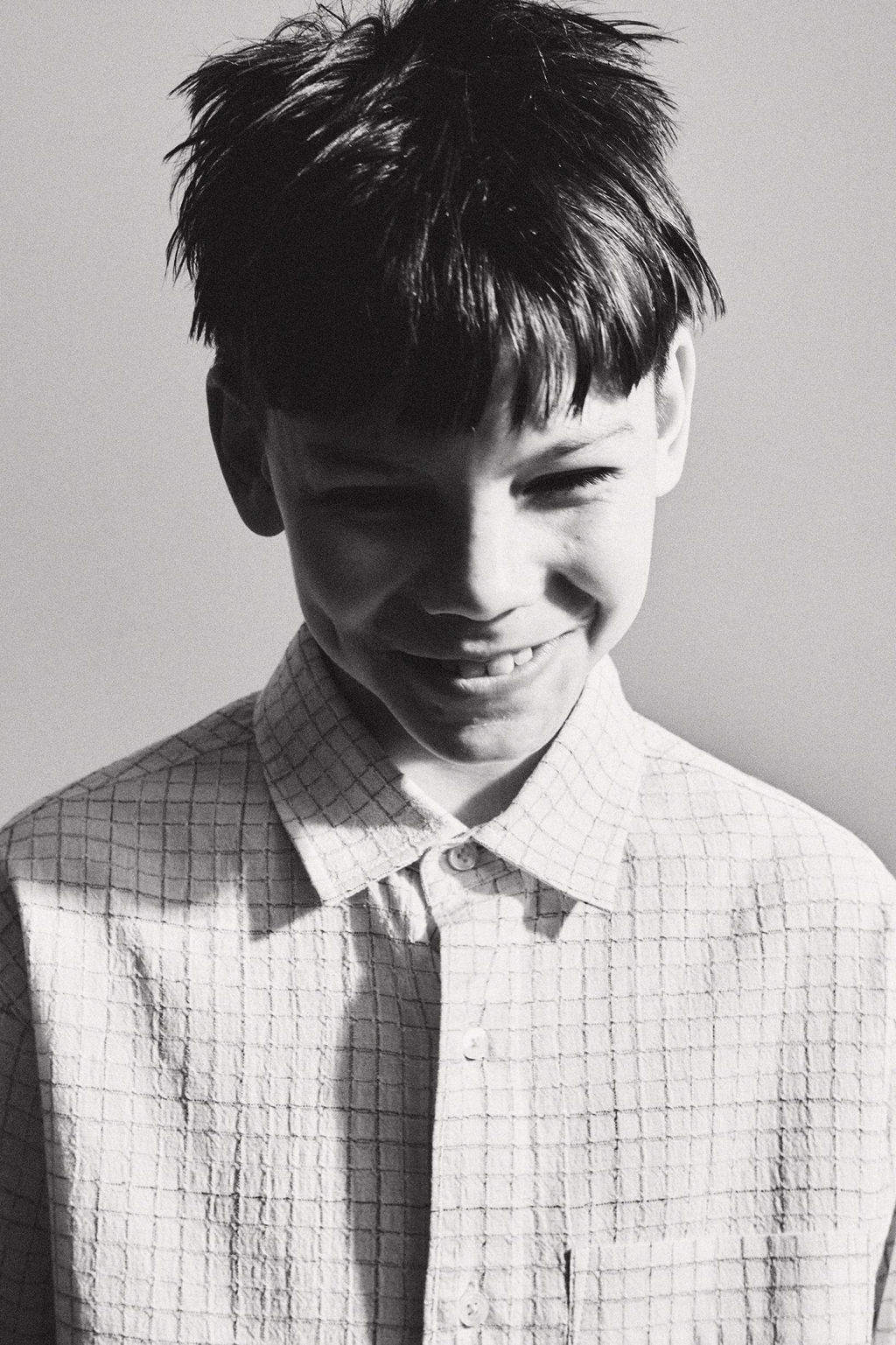 STORIESZ - CAMISA CUADROS CON ALGOD?N Y LINO / Azul