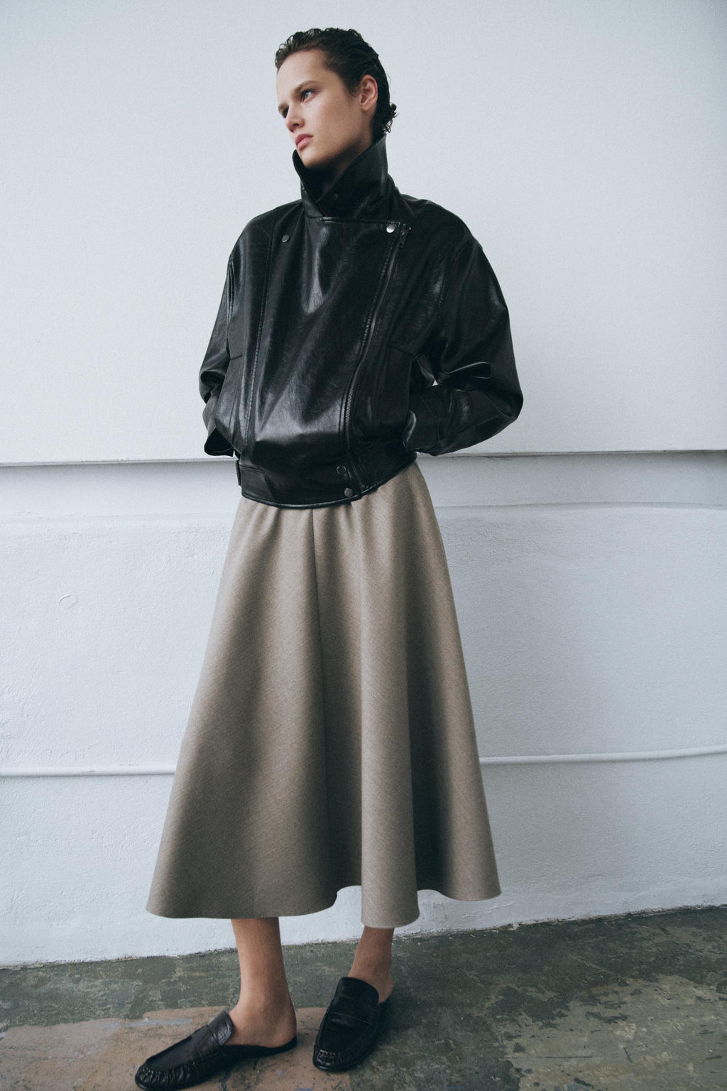 ZW COLLECTION LEATHER EFFECT JACKET - Zara фото 10