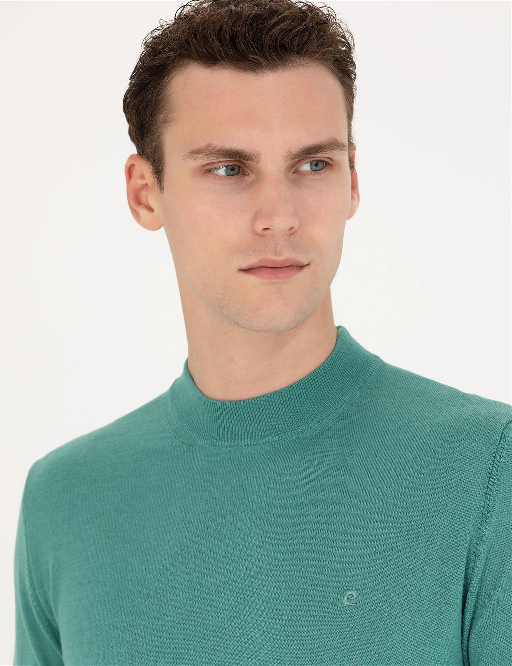 Mint Regular Fit Bato Yaka Y_n Kar___ml_ Basic Triko Kazak