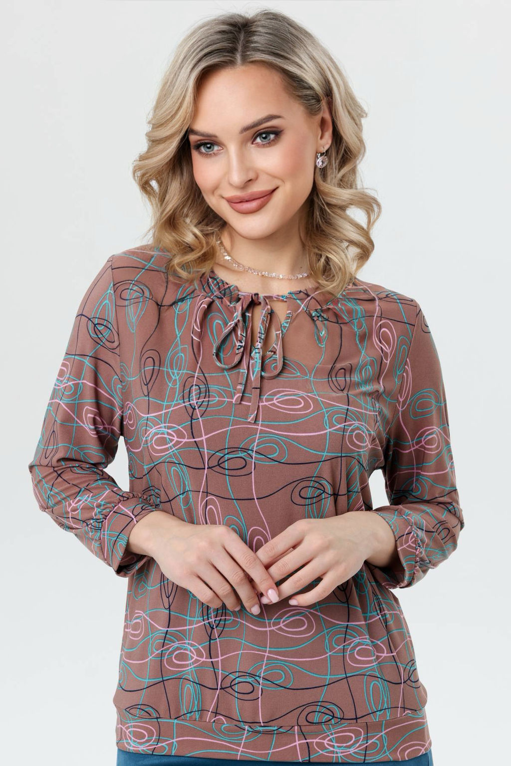 Блузка женская 7037/05/Оливковый - Rise фото 2