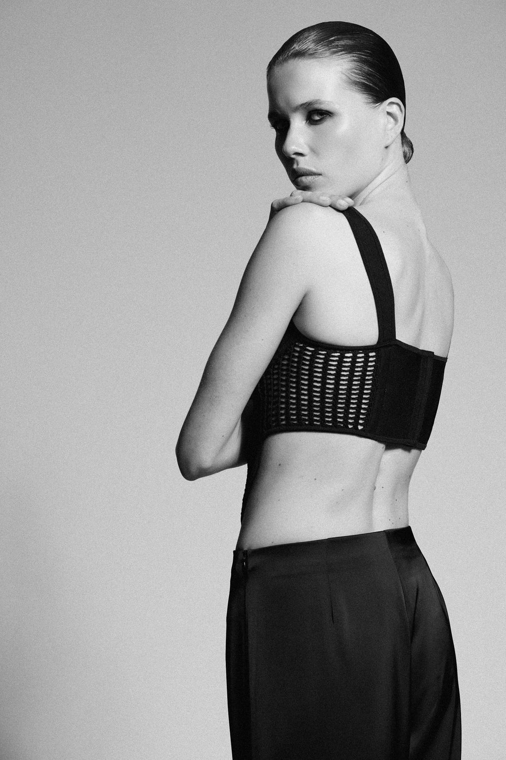 COMBINED KNIT CORSET TOP - Zara фото 4