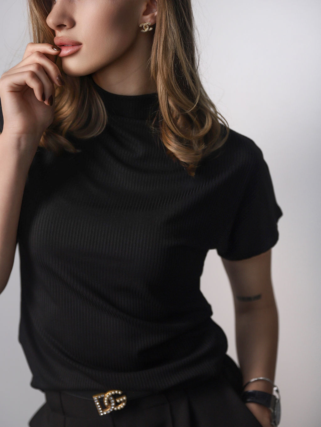 Футболка женская блузка КФ103 Черный от фабрики Спортсоло