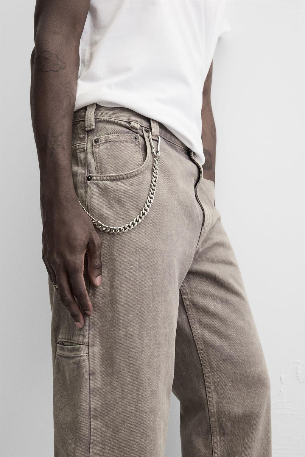 WASHED RELAXED FIT JEANS - Zara фото 5