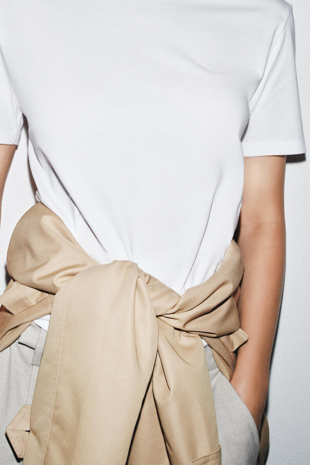 MERCERISED COTTON T-SHIRT - Zara фото 32