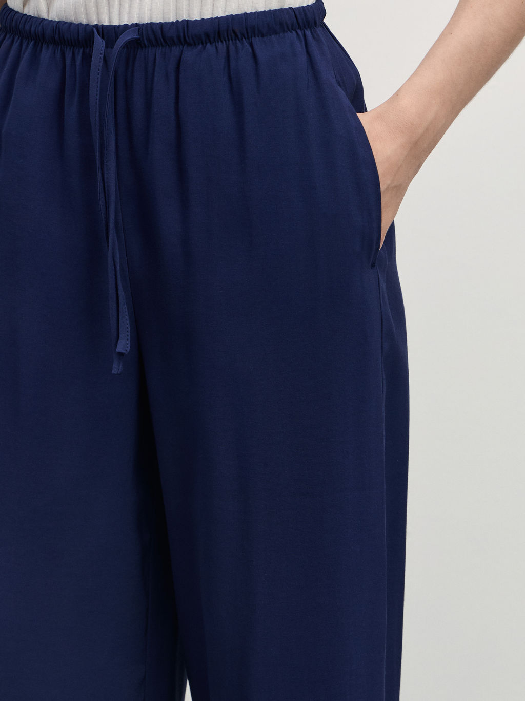Широкие брюки из вискозы / Zarina  фото 5