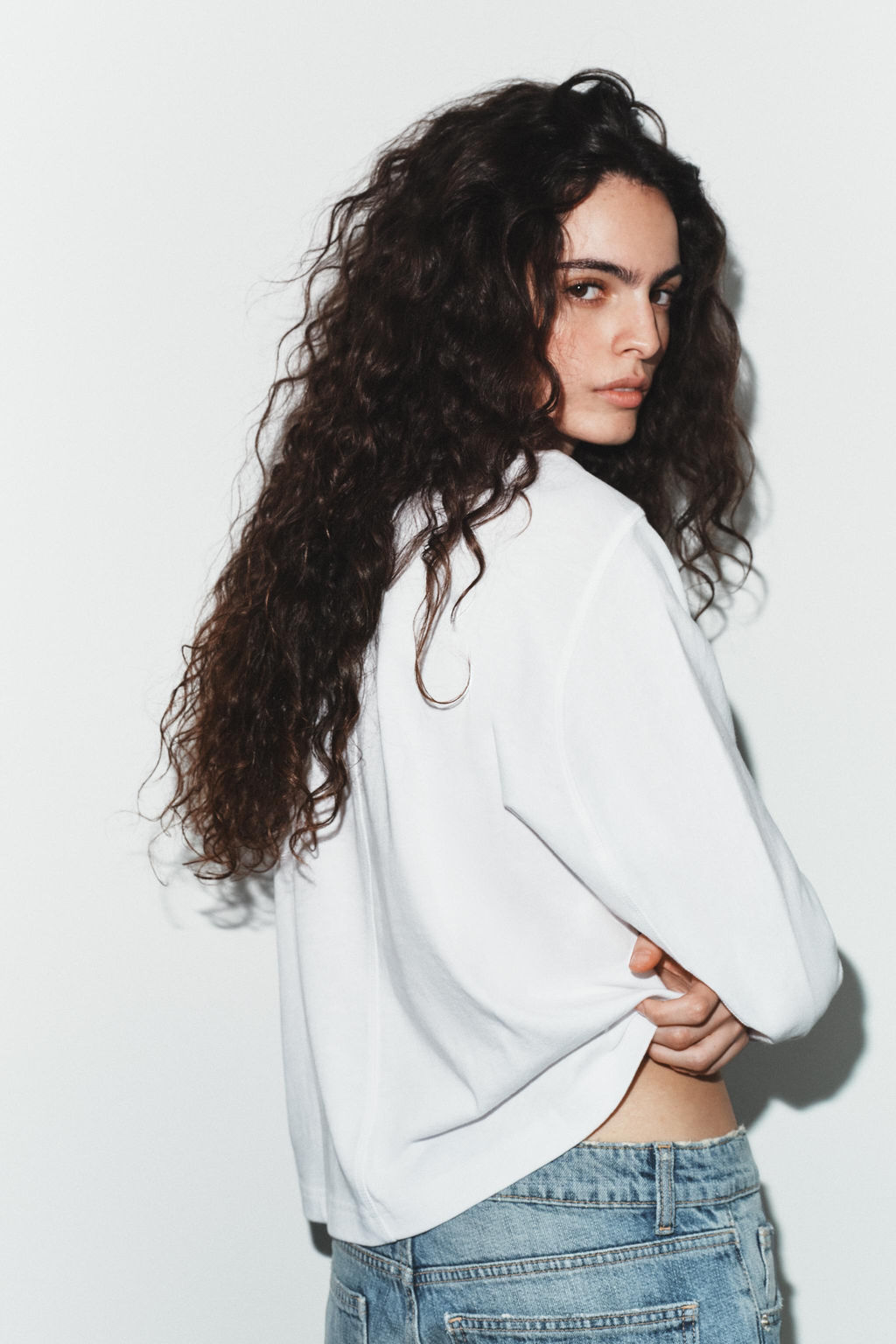 LONG SLEEVE SEAM T-SHIRT - Zara фото 4
