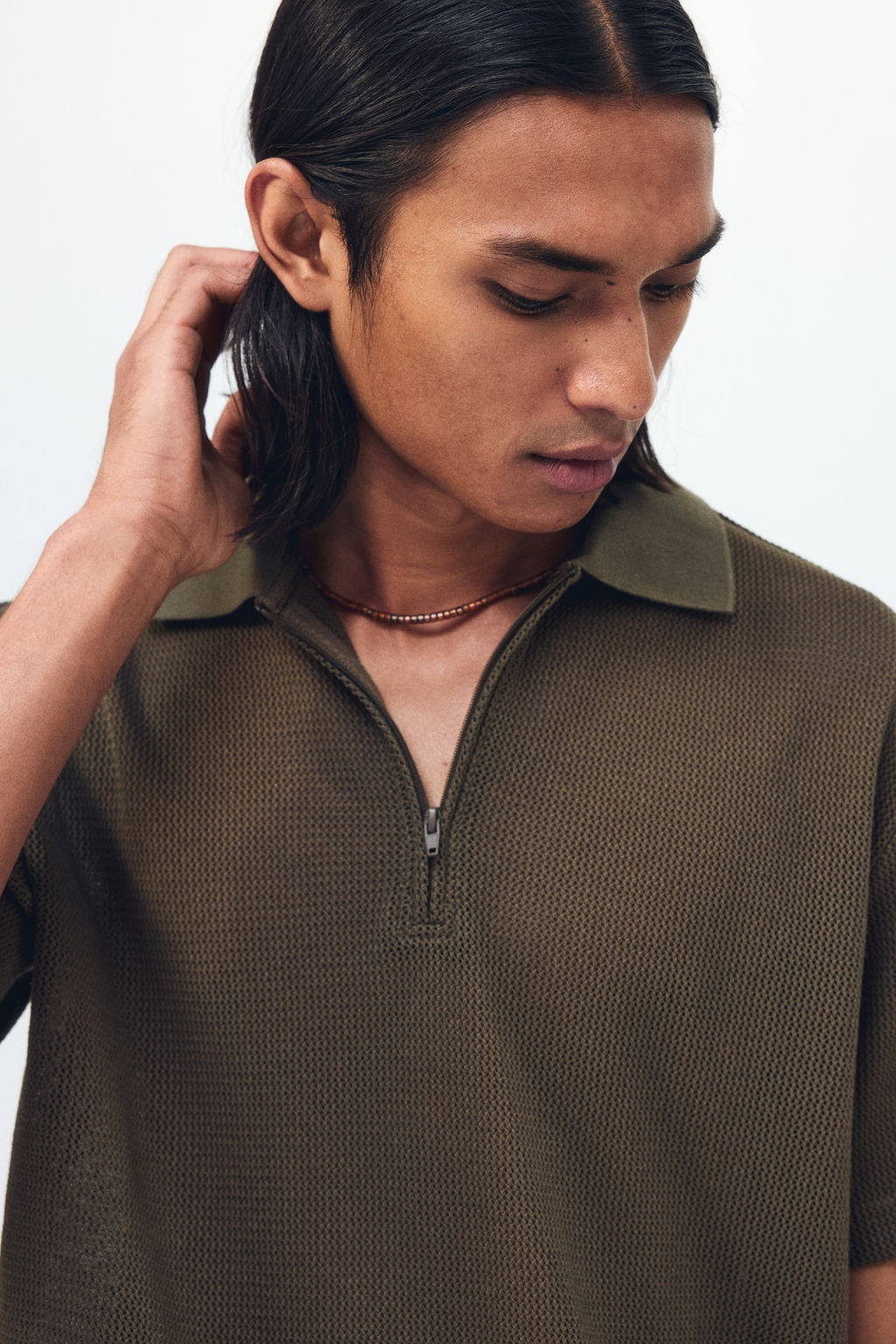 Polo en punto calado Regular Fit - H&m фото 7