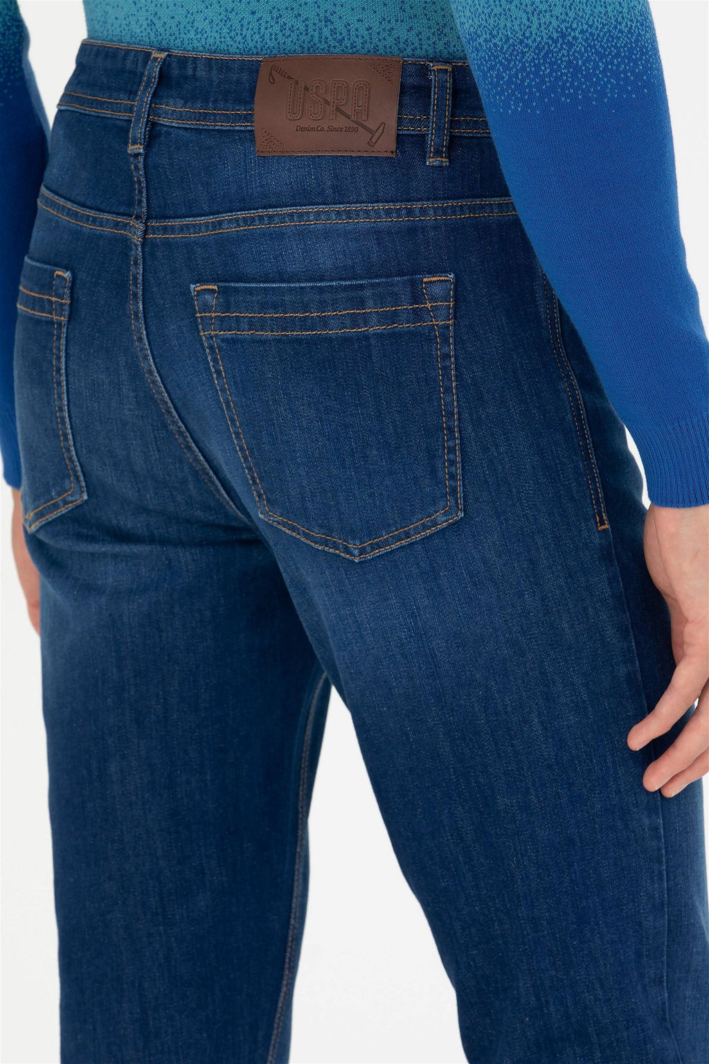 U. S. Polo Assn Мужские темно-синие джинсовые брюки - U.s. polo assn фото 7