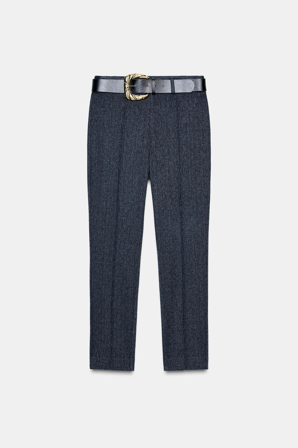 HERRINGBONE TROUSERS WITH BELT - Zara фото 5