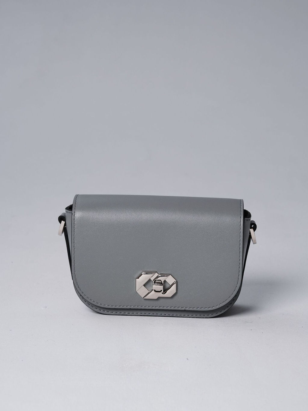 Сумка кожаная Deboro 30879 нельсон/светло-серый