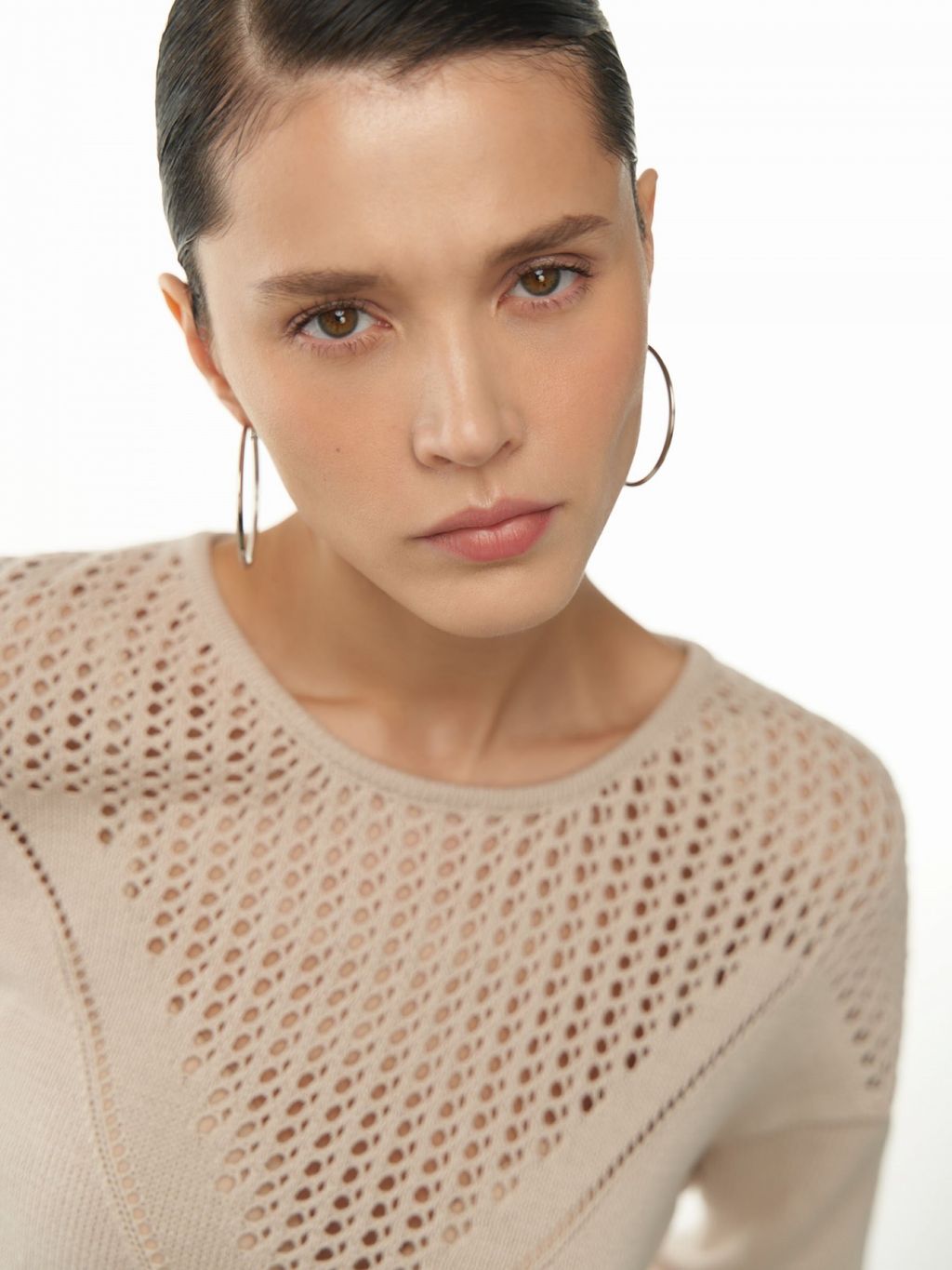 Conso/KJL 230721 - greige Джемпер женский  фото 2