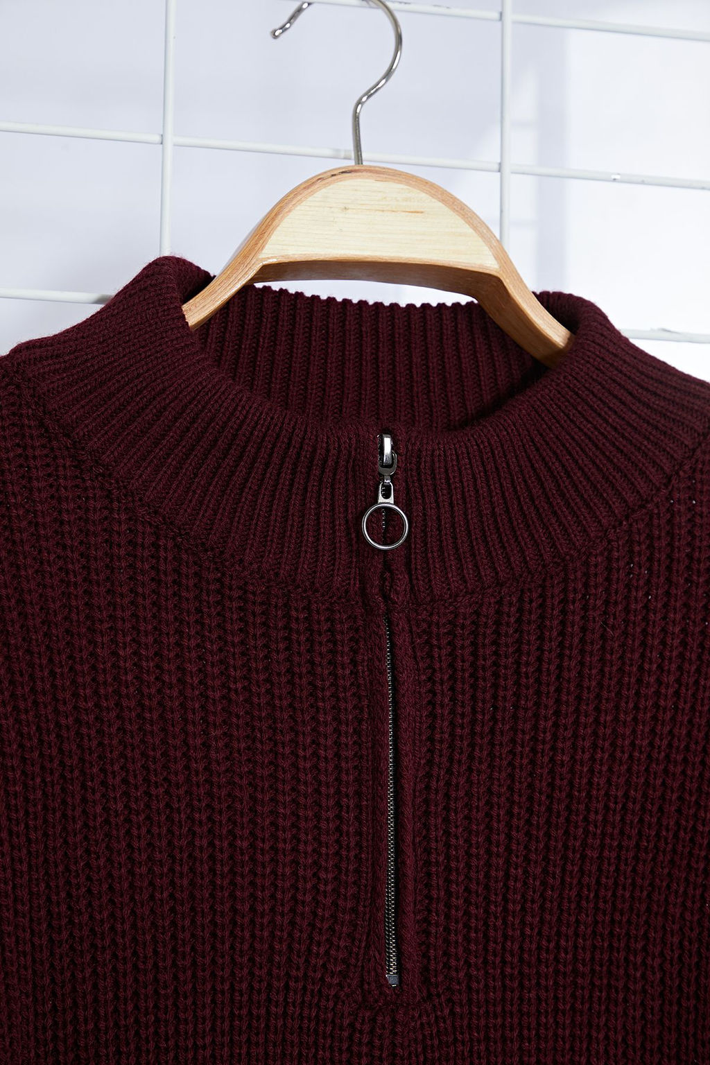 TRENDYOL MAN Bordo Regular Yar?m Bal?kc? Yaka Duz Triko Buyuk Beden Kazak TMNAW24AN00008 - Trendyolmilla фото 10